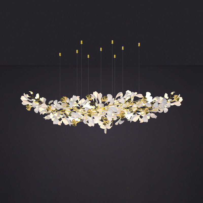 WOMO Gingko Long Linear Chandelier-WM2426