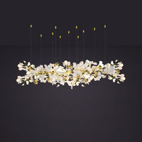 WOMO Gingko Long Linear Chandelier-WM2426