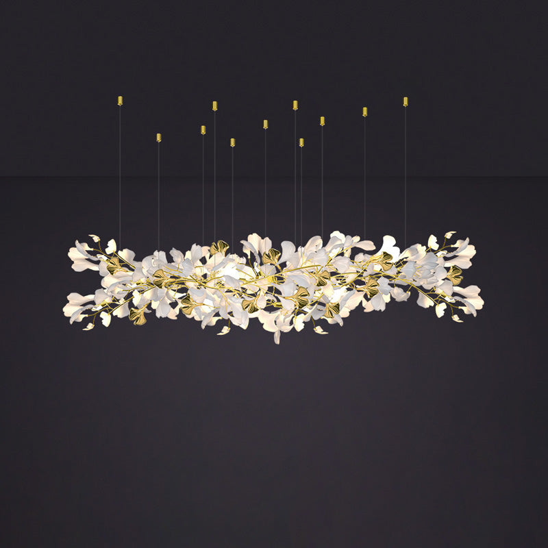WOMO Gingko Long Linear Chandelier-WM2426