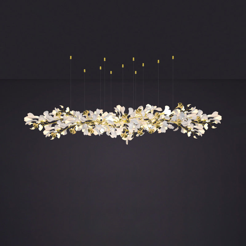 WOMO Gingko Long Linear Chandelier-WM2426