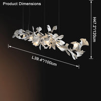 WOMO Gingko Long Chandelier-WM2430