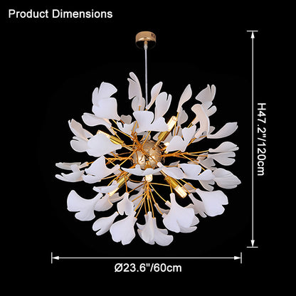 WOMO Gingko Globe Chandelier-WM2431