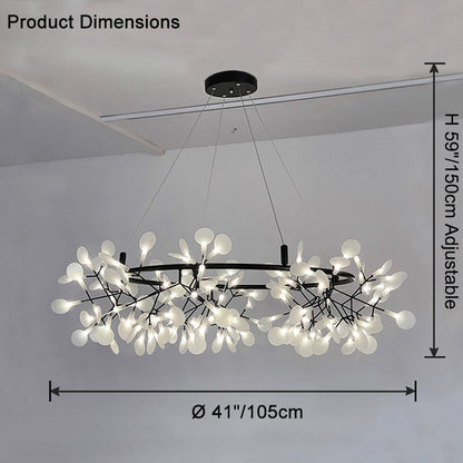 WOMO Heracleum/Firefly Round Chandelier-WM2435