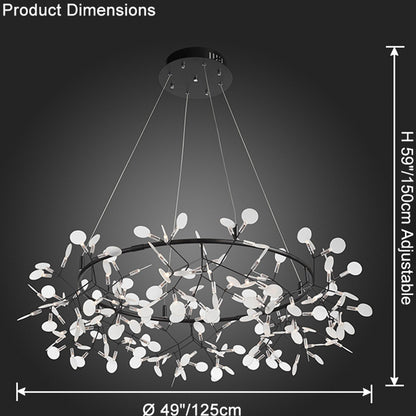 WOMO Heracleum/Firefly Round Chandelier-WM2435