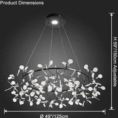 WOMO Heracleum/Firefly Round Chandelier-WM2435