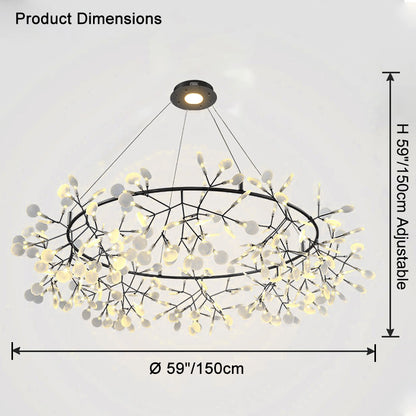 WOMO Heracleum/Firefly Round Chandelier-WM2435