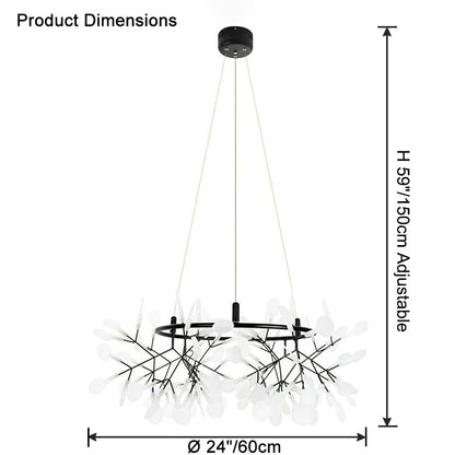 WOMO Heracleum/Firefly Round Chandelier-WM2435