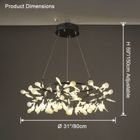 WOMO Heracleum/Firefly Round Chandelier-WM2435