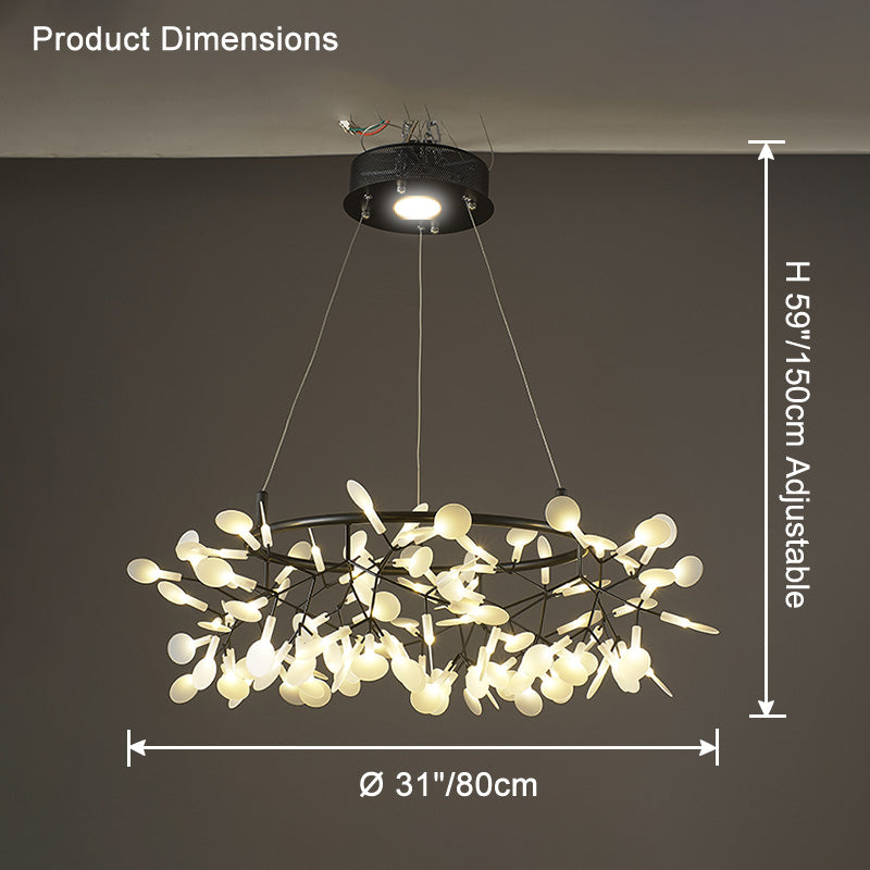 WOMO Heracleum/Firefly Round Chandelier-WM2435