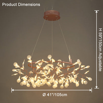 WOMO Heracleum/Firefly Round Chandelier-WM2435