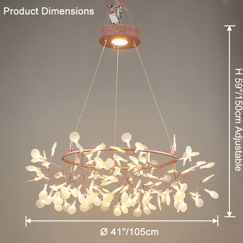 WOMO Heracleum/Firefly Round Chandelier-WM2435