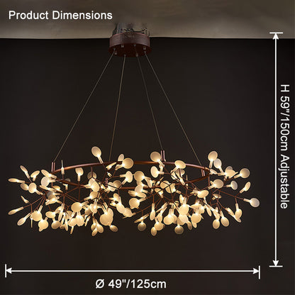 WOMO Heracleum/Firefly Round Chandelier-WM2435