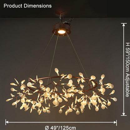 WOMO Heracleum/Firefly Round Chandelier-WM2435