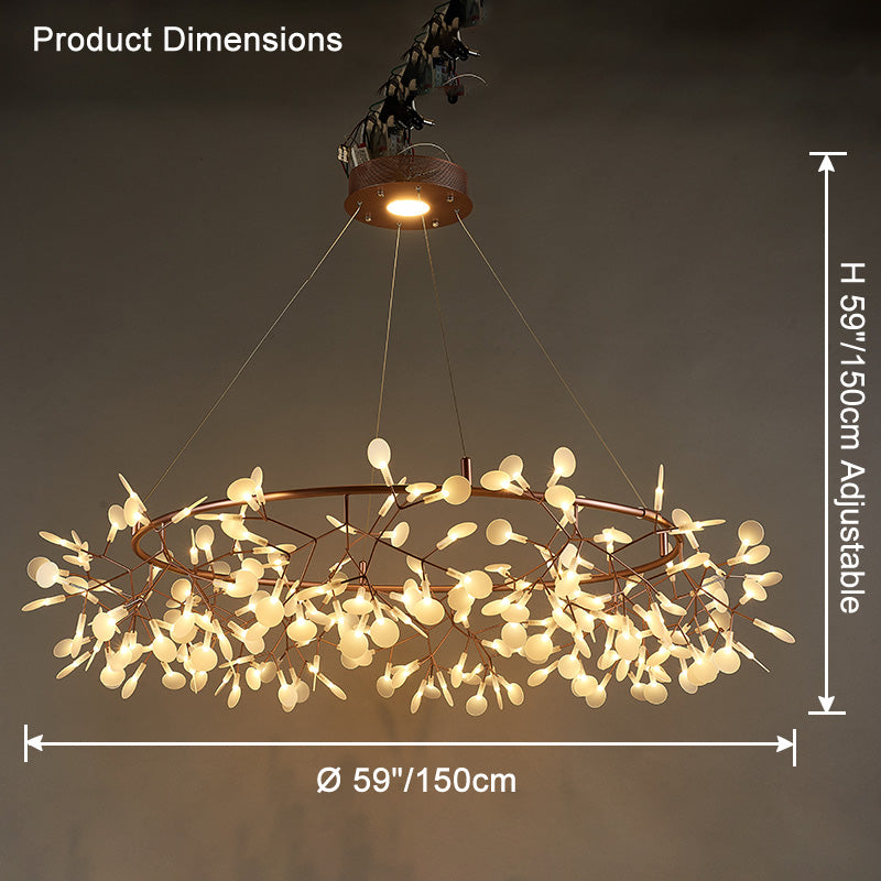 WOMO Heracleum/Firefly Round Chandelier-WM2435