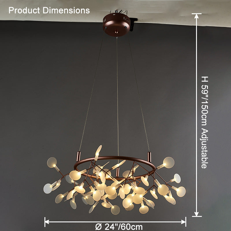 WOMO Heracleum/Firefly Round Chandelier-WM2435