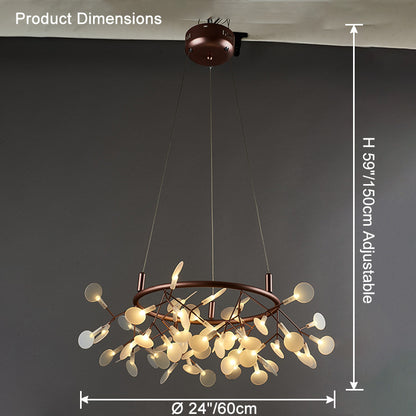 WOMO Heracleum/Firefly Round Chandelier-WM2435