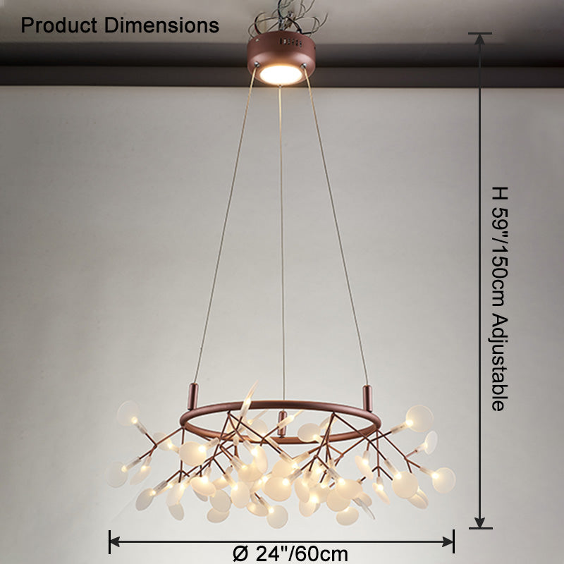 WOMO Heracleum/Firefly Round Chandelier-WM2435