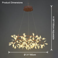 WOMO Heracleum/Firefly Round Chandelier-WM2435