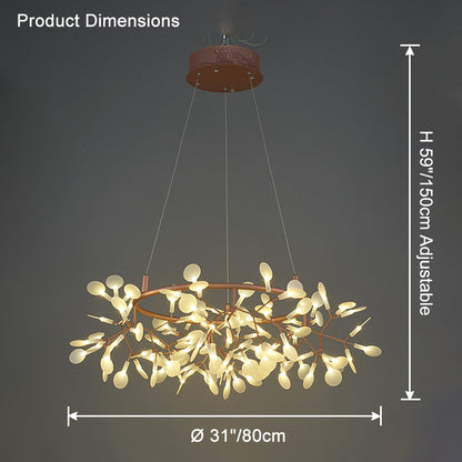 WOMO Heracleum/Firefly Round Chandelier-WM2435