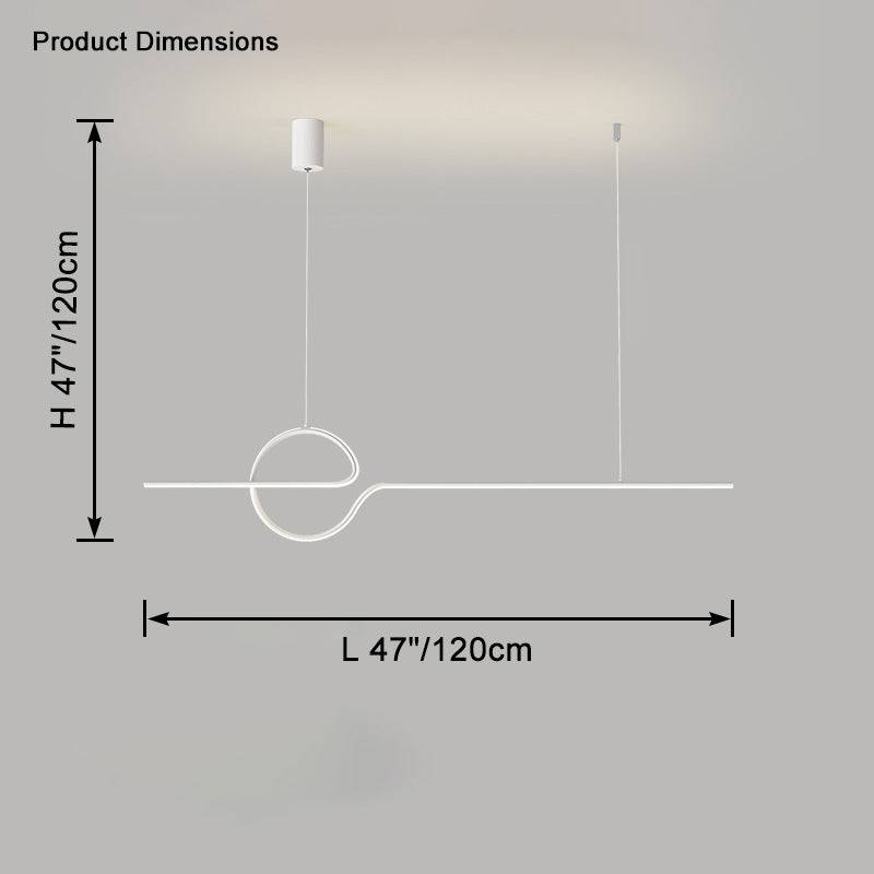 WOMO Linear Led Pendant Light-WM2442