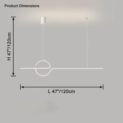 WOMO Linear Led Pendant Light-WM2442