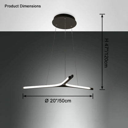 WOMO Minimal Sculptural Pendant Light-WM2443