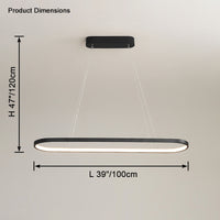 WOMO Long Oval Chandelier-WM2446