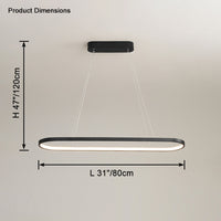 WOMO Long Oval Chandelier-WM2446