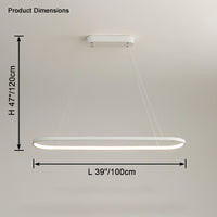 WOMO Long Oval Chandelier-WM2446