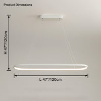 WOMO Long Oval Chandelier-WM2446