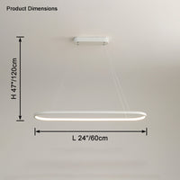 WOMO Long Oval Chandelier-WM2446