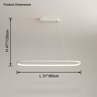 WOMO Long Oval Chandelier-WM2446