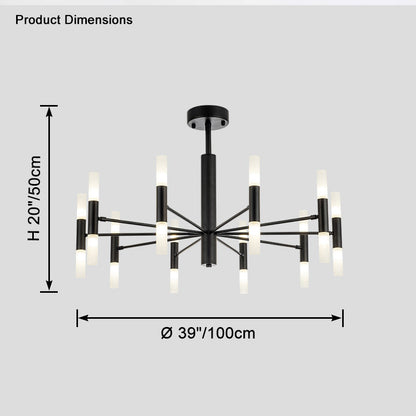 WOMO Modern Candle Chandelier-WM2447