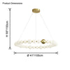 WOMO Pear Necklace Circular Chandelier-WM2449 thumbnail