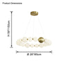 WOMO Pear Necklace Circular Chandelier-WM2449 thumbnail