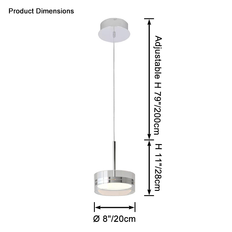 WOMO Small Round Glass Pendant Light-WM2451