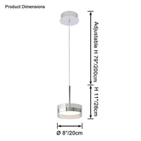 WOMO Small Round Glass Pendant Light-WM2451