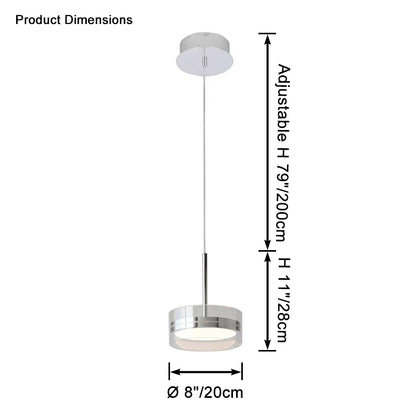 WOMO Small Round Glass Pendant Light-WM2451