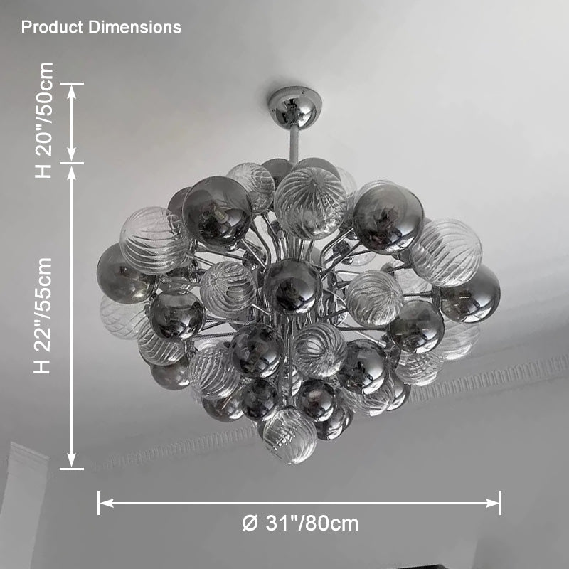 WOMO Glass Bubble Chandelier-WM2456