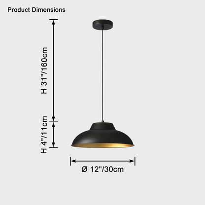 WOMO Dome Brass Pendant Light-WM2457