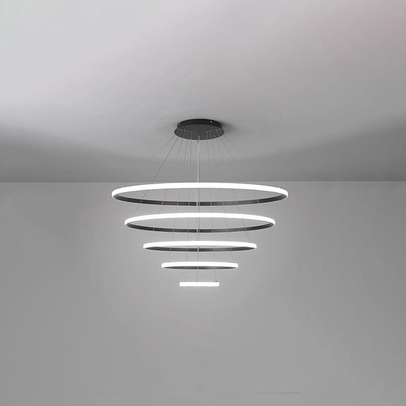 WOMO Tiered Circular Led Chandelier-WM2458