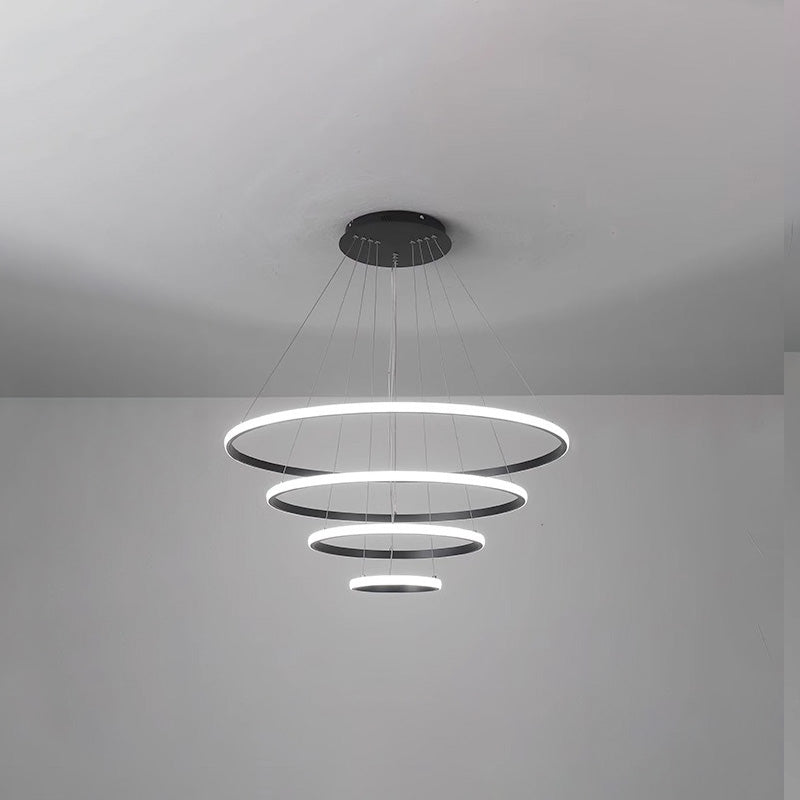 WOMO Tiered Circular Led Chandelier-WM2458