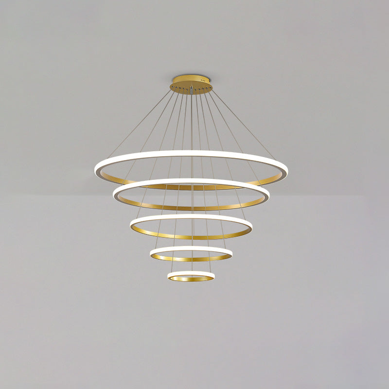 WOMO Tiered Circular Led Chandelier-WM2458