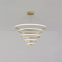 WOMO Tiered Circular Led Chandelier-WM2458