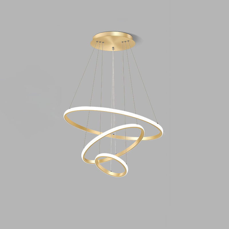 WOMO Tiered Circular Led Chandelier-WM2458