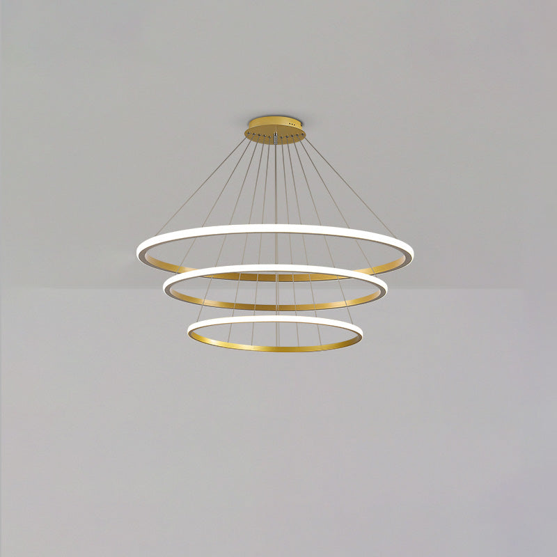 WOMO Tiered Circular Led Chandelier-WM2458