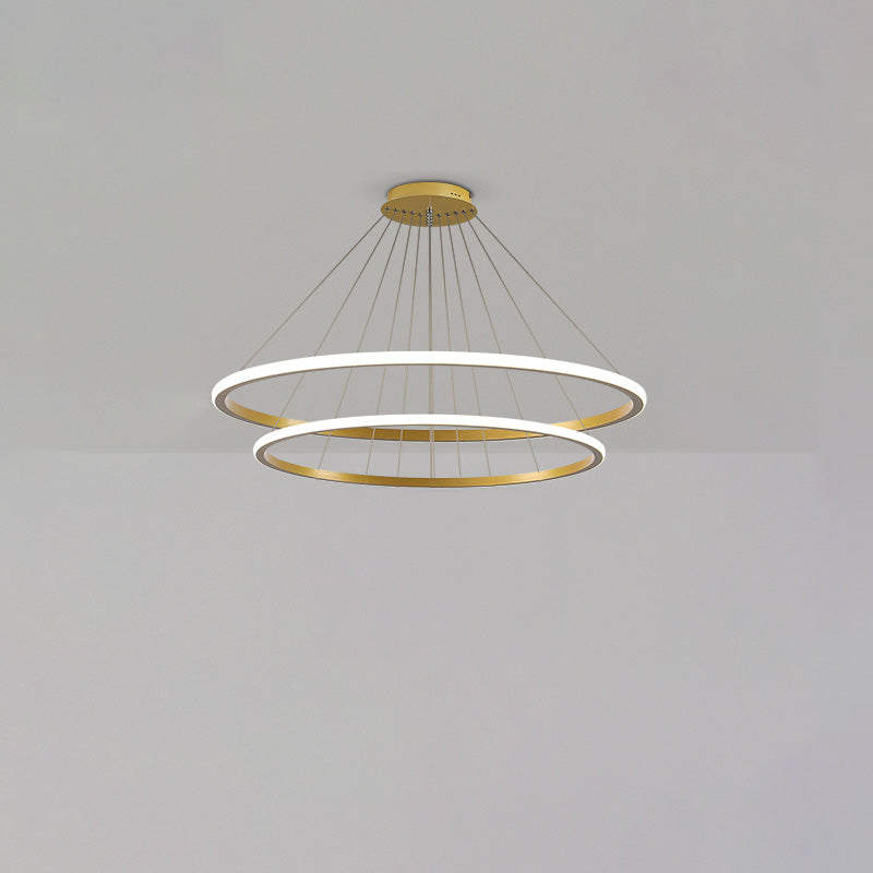 WOMO Tiered Circular Led Chandelier-WM2458