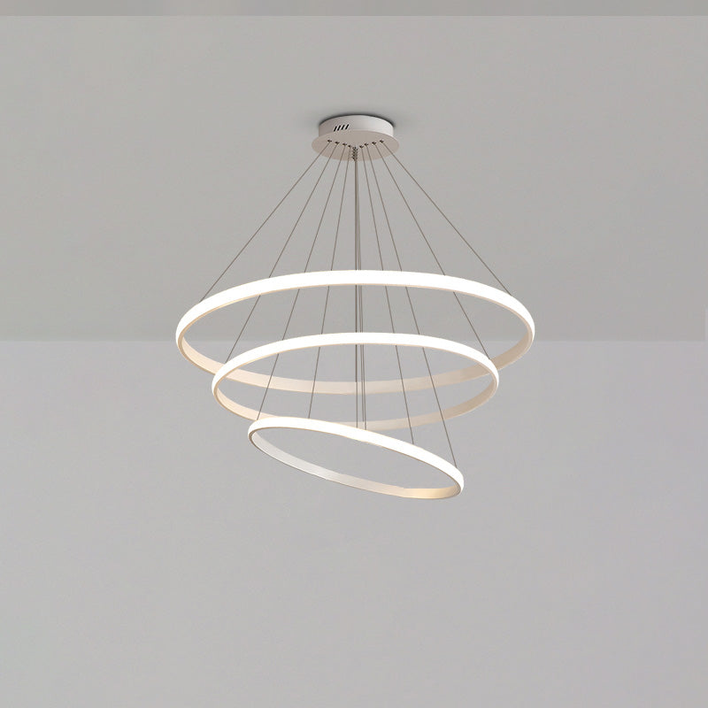 WOMO Tiered Circular Led Chandelier-WM2458