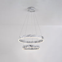 WOMO Tiered Circular Marble Chandelier-WM2460