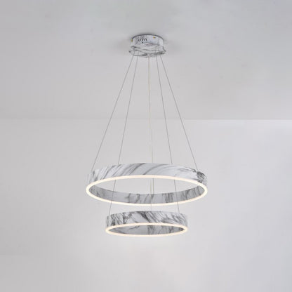 WOMO Tiered Circular Marble Chandelier-WM2460